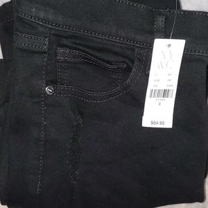 Distress Black Jeans NY&C